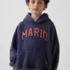 Kinder-Hoodie „Super Mario Vintagesoft“ in lockerer Passform