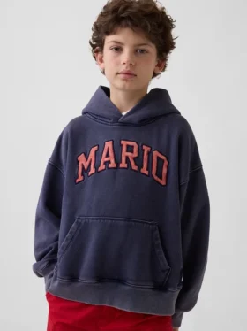 Kinder-Hoodie „Super Mario Vintagesoft“ in lockerer Passform