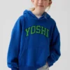 Kinder-Hoodie „Super Mario Vintagesoft“ in lockerer Passform