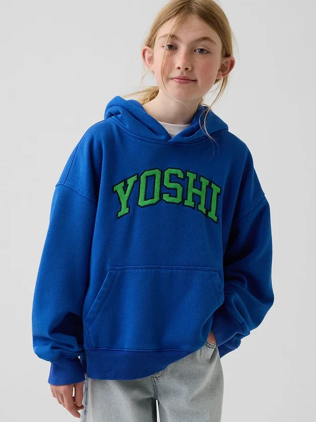 Kinder-Hoodie „Super Mario Vintagesoft“ in lockerer Passform