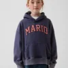 Kinder-Hoodie „Super Mario Vintagesoft“ in lockerer Passform