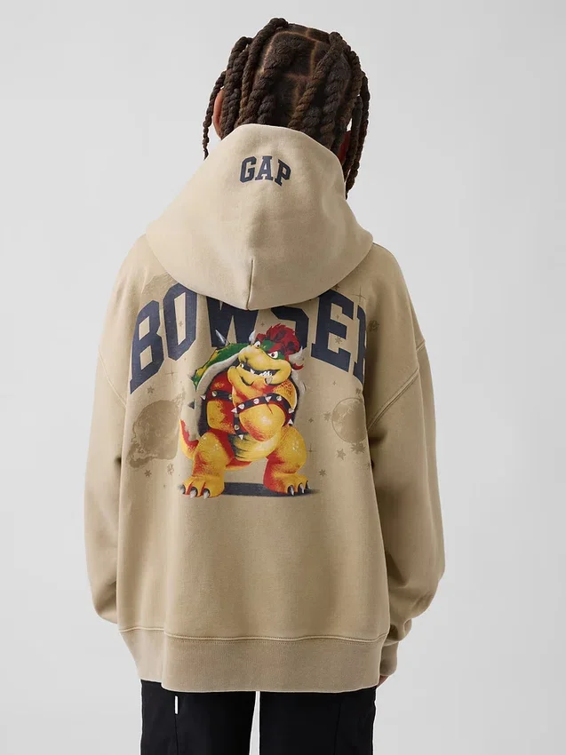 Kinder-Hoodie „Super Mario Vintagesoft“ in lockerer Passform