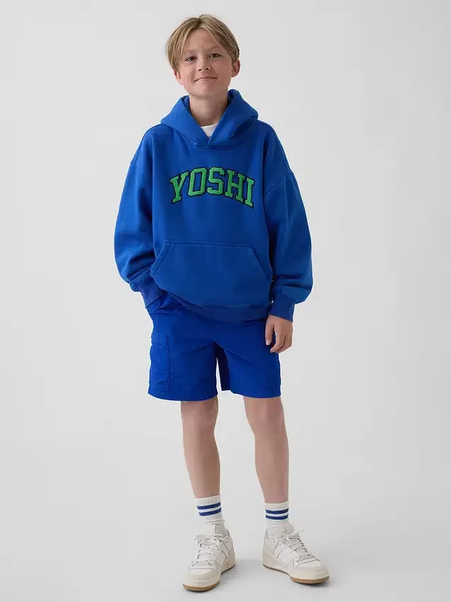Kinder-Hoodie „Super Mario Vintagesoft“ in lockerer Passform