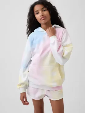 Kinder-Hoodie „Vintagesoft“ aus Frottee in Oversize-Passform