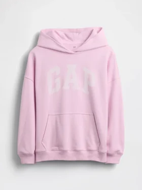 Kinder-Hoodie „Vintagesoft“ aus Frottee in Oversize-Passform