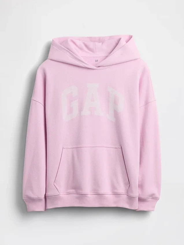 Kinder-Hoodie „Vintagesoft“ aus Frottee in Oversize-Passform