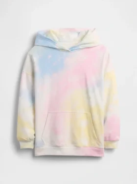 Kinder-Hoodie „Vintagesoft“ aus Frottee in Oversize-Passform