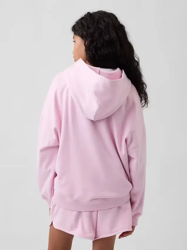 Kinder-Hoodie „Vintagesoft“ aus Frottee in Oversize-Passform