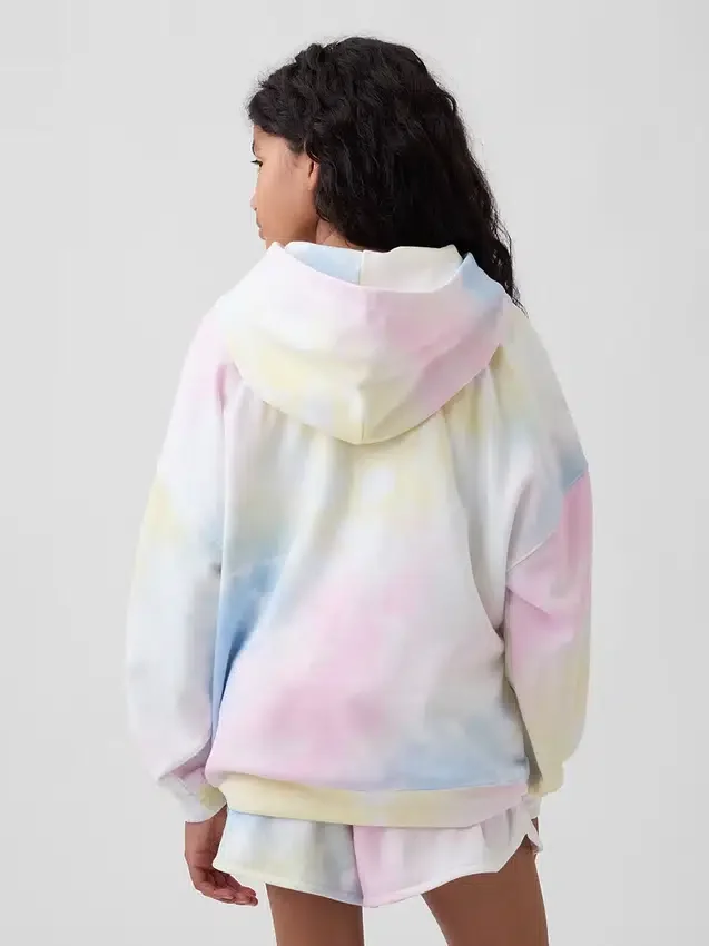 Kinder-Hoodie „Vintagesoft“ aus Frottee in Oversize-Passform