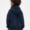 Kinder-Hoodie „Vintagesoft“ im lockeren Schnitt mit Aufnäher