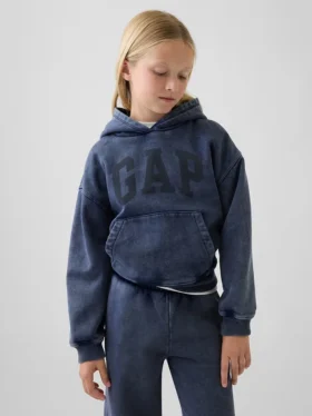 Kinder-Hoodie „Vintagesoft“ in lockerer Passform