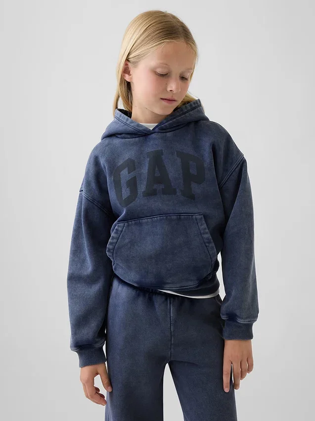 Kinder-Hoodie „Vintagesoft“ in lockerer Passform