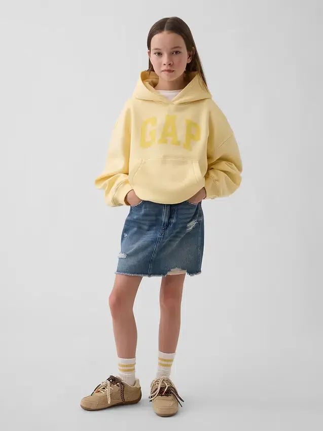 Kinder-Hoodie „Vintagesoft“ in lockerer Passform