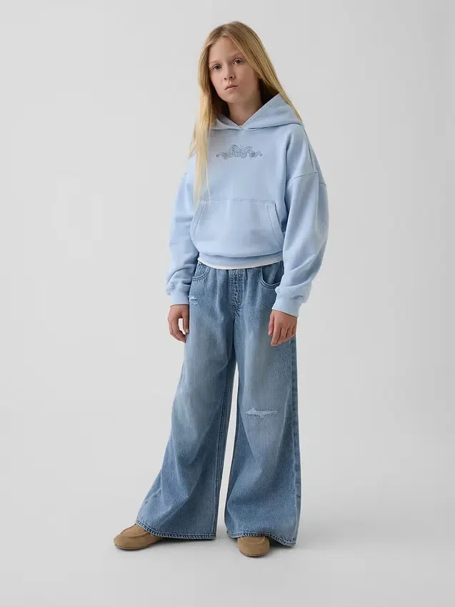 Kinder-Hoodie „Vintagesoft“ in lockerer Passform