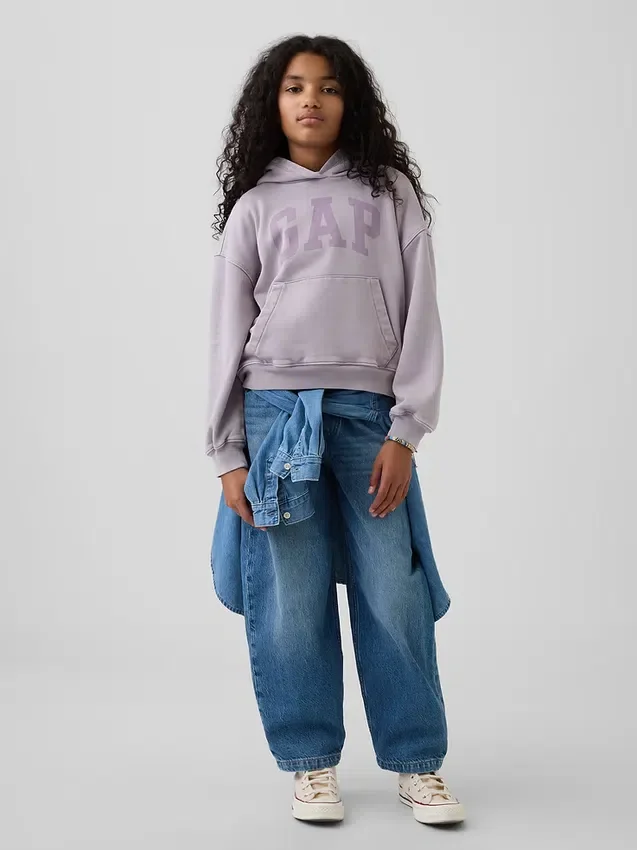 Kinder-Hoodie „Vintagesoft“ in lockerer Passform