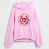 Kinder-Hoodie „Vintagesoft“ mit übergroßem Herz-Logo