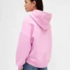 Kinder-Hoodie „Vintagesoft“ mit übergroßem Herz-Logo