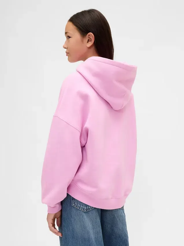 Kinder-Hoodie „Vintagesoft“ mit übergroßem Herz-Logo