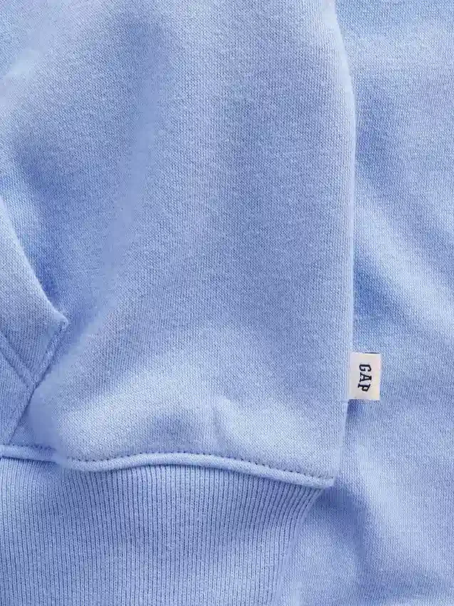 Kinder-Hoodie „Vintagesoft“ mit übergroßem Logo und Reißverschluss