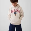 Kinder-Hoodie „Vintagesoft“ mit Brannan-Bär-Logo in lockerer Passform