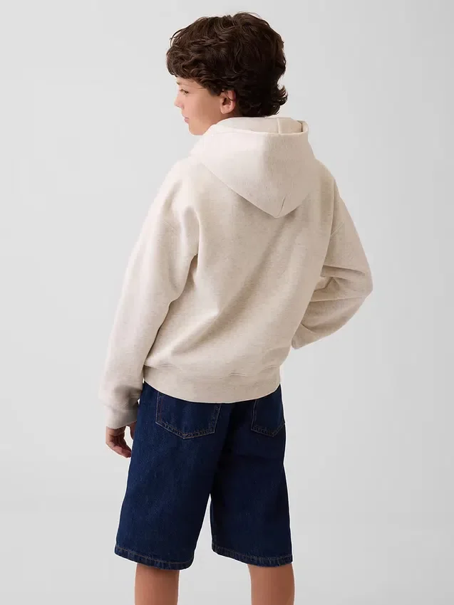 Kinder-Hoodie „Vintagesoft“ mit Brannan-Bär-Logo in lockerer Passform