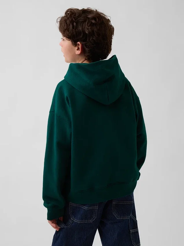 Kinder-Hoodie „Vintagesoft“ mit Brannan-Bär-Logo in lockerer Passform