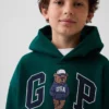 Kinder-Hoodie „Vintagesoft“ mit Brannan-Bär-Logo in lockerer Passform
