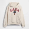 Kinder-Hoodie „Vintagesoft“ mit Brannan-Bär-Logo in lockerer Passform