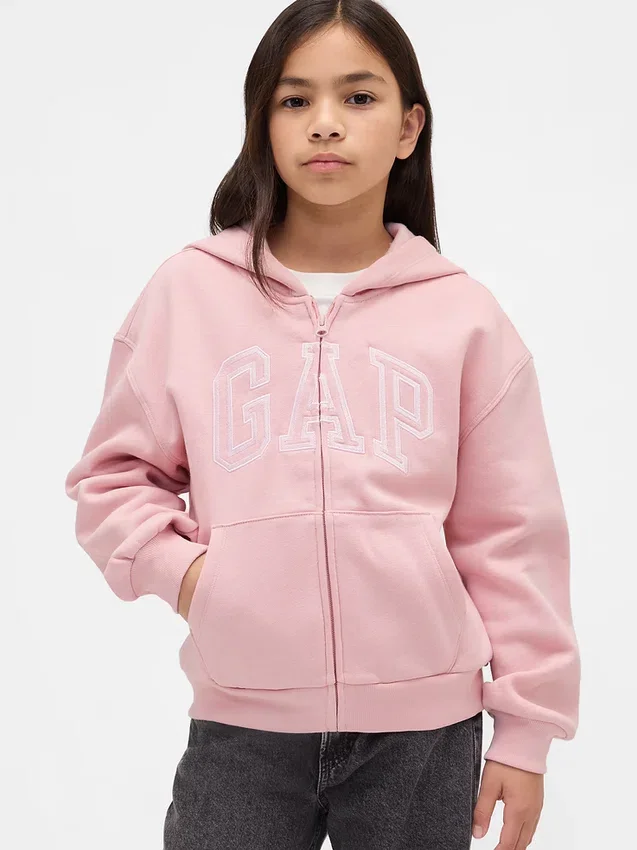 Kinder-Hoodie „Vintagesoft“ mit Gap Arch Logo