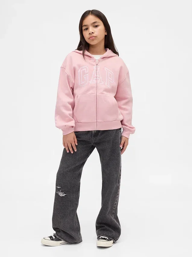 Kinder-Hoodie „Vintagesoft“ mit Gap Arch Logo
