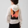 Kinder-Hoodie „Vintagesoft“ mit Grafikprint in lockerer Passform