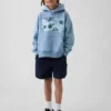 Kinder-Hoodie „Vintagesoft“ mit Grafikprint in lockerer Passform