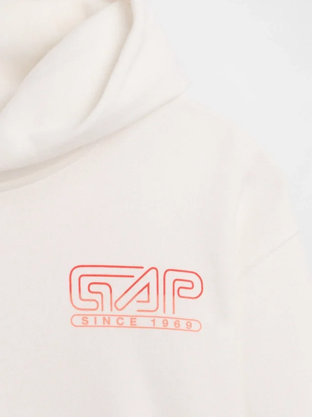 Kinder-Hoodie „Vintagesoft“ mit Grafikprint in lockerer Passform