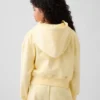 Kinder-Hoodie „Vintagesoft“ mit lockerer Passform, Spitzenbesatz und durchgehendem Reißverschluss