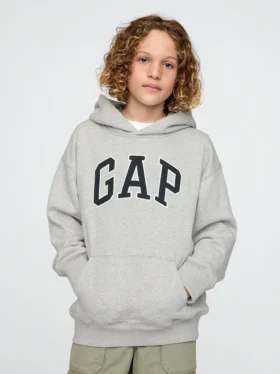Kinder-Hoodie „Vintagesoft“ mit Logo