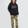 Kinder-Hoodie „Vintagesoft“ mit Logo