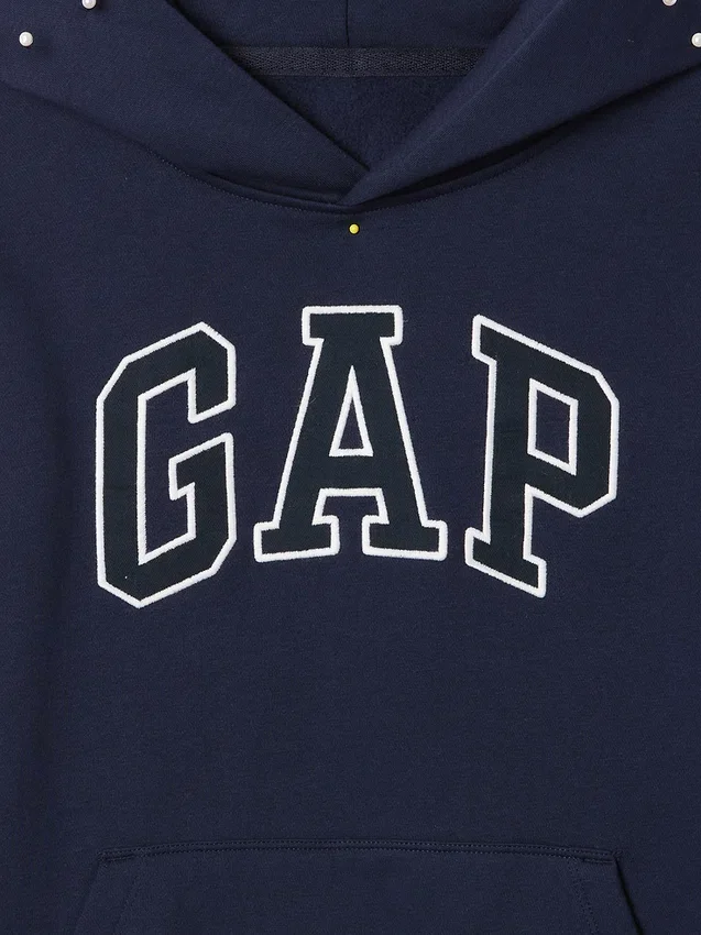 Kinder-Hoodie „Vintagesoft“ mit Logo
