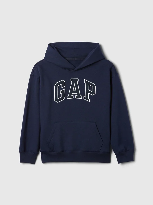 Kinder-Hoodie „Vintagesoft“ mit Logo