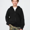 Kinder-Hoodie „Vintagesoft“ mit Reißverschluss