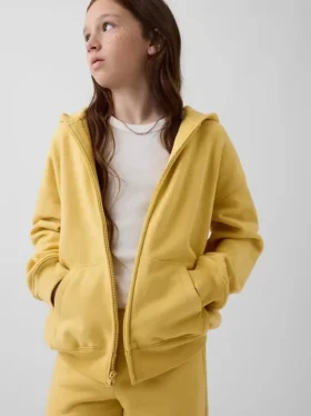 Kinder-Hoodie „Vintagesoft“ mit Reißverschluss