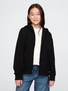Kinder-Hoodie „Vintagesoft“ mit Reißverschluss