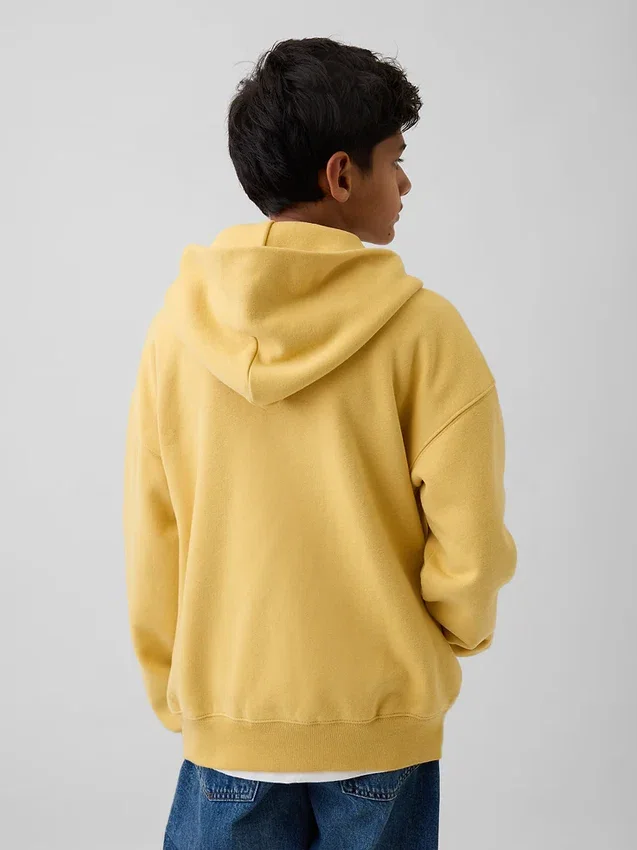 Kinder-Hoodie „Vintagesoft“ mit Reißverschluss