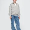 Kinder-Hoodie „Vintagesoft“ mit Reißverschluss