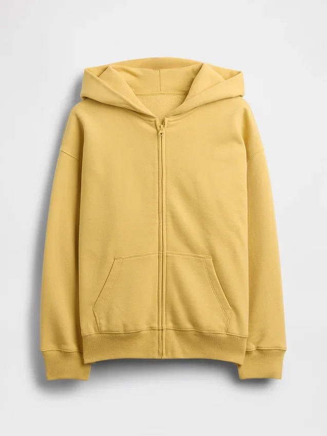 Kinder-Hoodie „Vintagesoft“ mit Reißverschluss