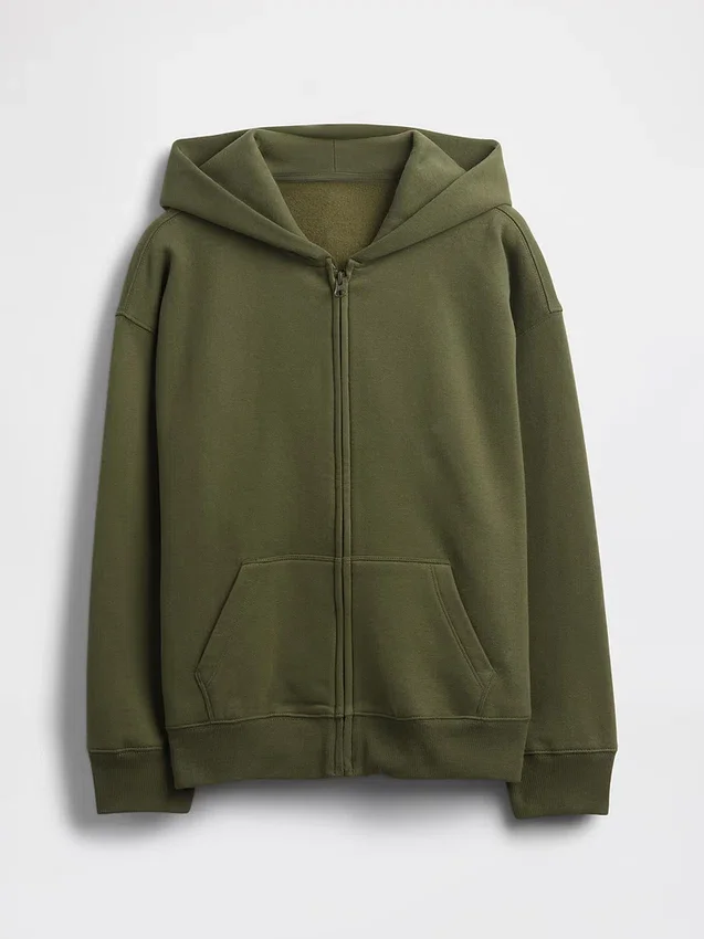 Kinder-Hoodie „Vintagesoft“ mit Reißverschluss