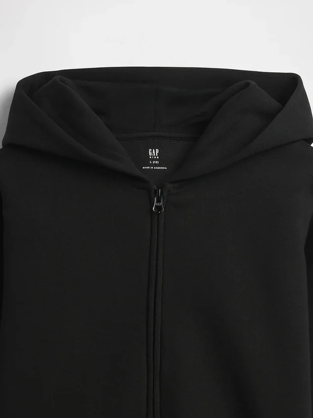 Kinder-Hoodie „Vintagesoft“ mit Reißverschluss
