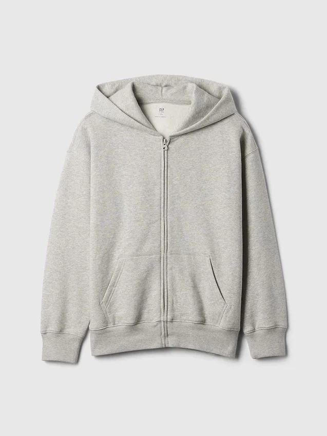 Kinder-Hoodie „Vintagesoft“ mit Reißverschluss
