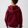 Kinder-Hoodie „Vintagesoft“ mit Reißverschluss und lockerer Passform