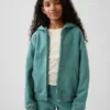 Kinder-Hoodie „Vintagesoft“ mit Reißverschluss und lockerer Passform