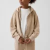 Kinder-Hoodie „Vintagesoft“ mit Reißverschluss und lockerer Passform